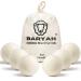 Baryah Tumble Dryer Balls Pack Of 6 XL - Handmade Reusable Organic New Zealand Sheep Wool Laundry Balls For Washing Machine Reduce Drying Time And Wrinkles With Natural Scented Fabric Softener Laundry