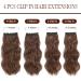 Hair Extensions Clip in 4PCS Auburn Brown 20 Inch Long Wavy Full Head Synthetic Hair Pieces - Buy Online on GoSupps.com