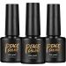 PEACECOLOR 3 x 7ml Gel Polish Gel No Wipe Top Coat Shine Finish and Long Lasting Soak Off UV Nail Lamp Gel A4 - Buy Online on GoSupps.com