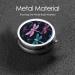 Purple Dragonfly Round Pill Box - 3 Compartment Mini Decorative Organizer for Travel | Portable Medicine & Vitamin Holder - Buy Online on GoSupps.com