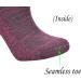 Yomandamor Bamboo Diabetic Ankle Socks - 6 Pairs, Purple, L Size 3-8 - Buy Online on GoSupps.com