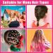 2000 Mini Hair Ties for Girls - Colorful Elastic Hair Bands with Cutter & Pink Tail Comb - Perfect for Easy Styling! - Buy Online on GoSupps.com
