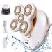 2021 Upgrade Electric Lady Shaver Women Razor Painless Bikini Razor Waterproof Female Shaver with Cleansing Brush Rechargeable and Cordless Trimmer Hair Removal for Legs Face Body Lips