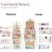 Chandelli Travel Toiletry Bag for Women - Travel Size Toiletries - Perfect Gifts for Mom - Coolest Gifts for Women - Great Hanging Makeup & Cosmetic Bag - Cream Medium - Buy Online on GoSupps.com
