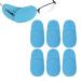 LUTER 6 Pi ces Cache Oeil pour Lunettes R utilisable Cache Oeil pour Couvrir l'Oeil Gauche Droit Am liorer la Vision pour Enfants et Adultes Oeil Paresseux Amblyopie Strabisme (Bleu M dium)