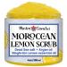 Moroccan Lemon Dead Sea Salt Scrub | Face & Body | Non clogging | Argan oil | Natural exfoliator || Made in Canada - Muslim Cosmetics - Moroccan Lemon Scrub (4oz (120ml)) 4 Ounce (120ml)
