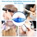 2-Piece Hair Cutting Cape Umbrella Set - Blue/Silver Salon Barber Cape for Teens & Adults - Buy Online on GoSupps.com