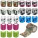 JpGdn 24 Roll Vet Wrap Bandages for Dogs Horses 5cm*4.5m Cohesive Medical Tape Self Adhesive Tape Flex Leg Wrap Adherent Non-Woven for Dog Cat Horse Pet Animals Ankle Sprains & Swelling 24 Rolls-Camo and Animals