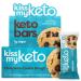 Kiss My Keto Protein Bars 12-Pack  Chocolate Cookie Dough Keto Bars  18g MCTs 1g Sugar 3g Net Carbs Keto Snack Bars  Keto Food Protein Bars Low Sugar Low Carb  Keto Chocolate Meal Replacement Bar
