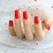 120 Pcs Short Stiletto Red False Nail Tips | Full Cover Acrylic Gel Press on Nails - Buy Online on GoSupps.com