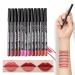 Mimore 12th specialist lip liner pencil set matt smooth lipstift contour shaping matt lip kit long constant waterproof make -up lip liner for women b