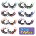 Ruairie Colored False Eyelashes - Fluffy Wispy Russian Strip Lashes - 7 Colors D Curl Volume Curly Faux Mink Lashes - Buy Online on GoSupps.com