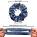 Belle Vous 12 PCS Velvet Hair Ties - Soft Scrunchies for All Hair Types - Colorful Rubber Bands for Women - Blue & Gray - Buy Online on GoSupps.com