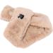 USB Heated Scarf - Adjustable & Detachable Plush Warming Neck Wrap in Light Tan | Perfect for Cold Weather - Buy Online on GoSupps.com