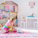 Relaxdays Ballerina Hanging Lamp for Girls - Pink Children's Pendant Light with Star Mobile 30x30x140 cm - Buy Online on GoSupps.com
