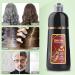 Zixsirp Dark Brown Hair Dye Shampoo 3 in 1 Herbal Ingredients for Gray Coverage - 500ml - Buy Online on GoSupps.com