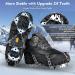 Wirezoll Ice Cleats Crampons for Hiking Boots - 24 Teeth Black Spikes for Men and Women - Buy Online on GoSupps.com