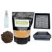 Yellow Mustard Microgreen Kit - Organic Mustard Sprout Seeds - Indoor Microgreens Growing Kit Includes Seed Packets Growing Trays Spray Bottle Soil and Comprehensive Guide (50 Grams)