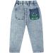 SEAUR Baby Boys Blue Ripped Jeans | Elastic Waistband | Stretch Denim Pants | 3-4 Years - Buy Online on GoSupps.com