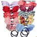 Himeeu 40 PCS Rabbit Ear Hair Ties for Girls & Women - No Crease Ponytail Holders - Buy Online on GoSupps.com