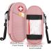 Sithon Epipen Medical Carrier Bag - Portable Emergency Organizer for 2 Epipens Inhalers & Allergy Medicine Essentials (Pink) | Buy Internationally - Buy Online on GoSupps.com