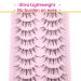 Manga Lashes Korean Natural Anime Eyelashes Wispy 3D Curl 15MM Clear Band - 10 Pairs by Mavphnee - Natural Wispy - Buy Online on GoSupps.com