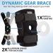 Dynamic Gear Open Patella Stabilizing Knee Brace - Adjustable Compression Support for Meniscus Tear, ACL Strains, Knee Pain - Neoprene with Aluminum Hinges (Standard Pack) - Buy Online on GoSupps.com