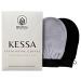 BfefBo Exfoliating Glove Kessa Mitt Black & Grey Ultra coarse Natural body care deep exfoliation Silky smooth skin plant based