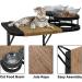 Cat Hammock & Wall Shelves with 3 Steps, Perches, and Food Shelf - Climbing, Scratching Post, and Plush Covered Steps for Indoor Cats - Black - Buy Online on GoSupps.com