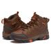 HI-TEC Acadia WP Leather Waterproof Men's Hiking Boots Lightweight Breathable Backpacking and Trail Shoes 12 Medium Brown Tan
