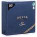 50 Napkins ROYAL Collection 1/4 Fold 40 cm x 40 cm (Dark Blue) 16" Dark Blue