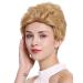 WIG ME UP B-HH-12-24B | Short Wavy Human Hair Wig for Women & Men | Fashionable Great Blonde Hairstyle - Buy Online on GoSupps.com