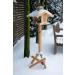 Dobar 21277E Large Bird Feeder Solid Wood Bird House with Shingle Roof Premium Bird Feeding Station for Container Montage 38x38x30 cm - Buy Online on GoSupps.com