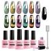 AIMEILI CAT EYE UV Gel Hema Free UV Lack Gel Nailack Set 8ml 6 Colors Cat Eye Nail Polish UV Nailack Set Cat Eye Gel Set UV Nailack Magnet Kit 48 Kit6-48_8ml