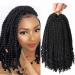 6 Packs Crochet Box Braids Curly Ends 10 Inch Crochet Braids Bohemian Box Braids Crochet Hair for Black Women (1B 10 Inch) 10 Inch 1B