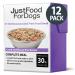 JustFoodForDogs Pantry Fresh Dog Food and Puppy Food, Human Quality Ingredients Natural Ready to Serve Soft Food for Dogs - Lamb & Brown Rice Wet Dog Food Pouches Lamb & Brown Rice 1 Count (Pack of 12)