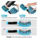 Boar Bristle Hair Brush 2 Pack | HIPPIH Wet & Dry Curved Vented Brush | Voremy Magical Detangler for Kids, Men & Women | Adds Shine, Smooths Curly Thick Hair - Purple & Blue - Buy Online on GoSupps.com