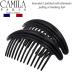 Camila Paris MP978/2 French Hair Side Combs - Black Curved Interlocking Combs for Strong Hold Bun Chignon - Women's Hair Accessories from France - Buy Online on GoSupps.com