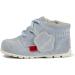 Kickers Unisex Kids Kick Hi Leather Ankle Boot - 1 UK Child - Baby Blue - Buy Online on GoSupps.com