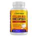 Psyllium Husk Fiber Capsules Supplement Natural Supports Digestive Health Eases Constipation 220 Capsules by miNATURALS