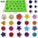 24 Cavity Flower Fondant Mold - Mini 3D Silicone Mold for Chocolate, Candy, Cake Decoration & Crafts - Buy Online on GoSupps.com