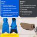 Blueberry Pet 16 Waterproof Dog Softshell Jacket Hooded Raincoat in Blue Turquoise | Outdoor Rain Gear with Leash & Harness Hole | Size 16 - Buy Online on GoSupps.com