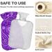 Buy Naanle Hot Water Bottle - 1L Transparent Purple Paisley Flowers for Pain Relief & Warm Therapy | Ideal for Back Hands & Feet - Buy Online on GoSupps.com