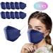 Shop WEXCV 10/50 Pack Mouth Protection - Breathable 4-Layer Fashionable Scarves for Adults | Colorful Nose & Mouth Cover for Women - Navy - Buy Online on GoSupps.com