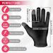Dimeho 2 Pairs Moisturizing Gloves Touch Screen Cotton Spa Lotion Glove Overnight Bedtime Skin Care Gloves Eczema Glove for Dry Chapped Hands Women Beauty (White + Black) - Buy Online on GoSupps.com