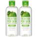 Micellar Water Face Cleansing Makeup Remover by Fresh Food for Skin (Apple (Oily Skin) 2 Pack Orange 2 Pk Set