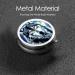 Wolf Under Moon Portable Metal Pill Box | 3-Compartment Mini Design for Travel | Small Pill Organizer | Hinged Fastening | Black - Buy Online on GoSupps.com