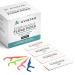 450 Individually Wrapped Floss Picks - Multi-Color Travel Floss Picks - Easy Grip Disposable Floss Picks - Dental Flossers for Teeth - Gently Removes Plaque & Food Particles Between Teeth