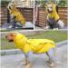 Waterproof Dog Raincoat with Hood - Lightweight Yellow Rain Jacket for Medium & Large Dogs | Perfect for Playgrounds & Vacations - Buy Online on GoSupps.com