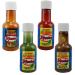 El Yucateco Habanero Hot Sauce Gift Set | 1 x Caribbean Habanero 22ml | 1 x Habanero Hot 22ml | 1 x Habanero Green 22ml | 1 x Habanero Red 22ml - Multipack Gift Set for Hot Sauce Lovers